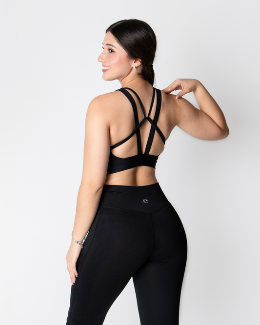 Legging con pretina cruzada